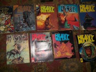 Heavy Metal Magazines 1970s Number One Issue And Others