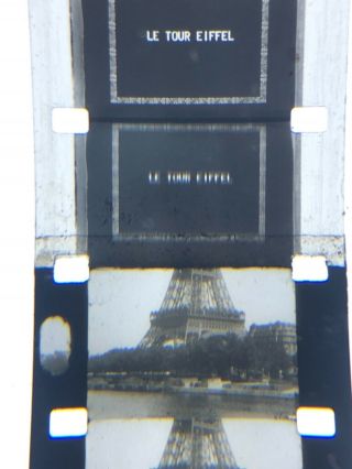16mm Silent Home Movie Paris France W/rich Family Eiffel Tower,  More 400” 1928