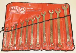 Vintage Bonney Combination Wrench Set 11 Pc Set 3/8 " - 1 " - B80709,  Full Polish