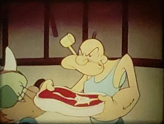 16mm Tops In The Big Top,  Rare Popeye Cartoon From 1945