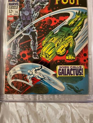 Fantastic Four 74 CGC 6.  5 Vintage Galactus Silver Surfer 1968 Marvel 2