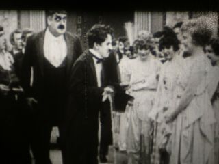 16mm B/w Silent 1x400  Comedy " Charlie Chaplin In The Rink "