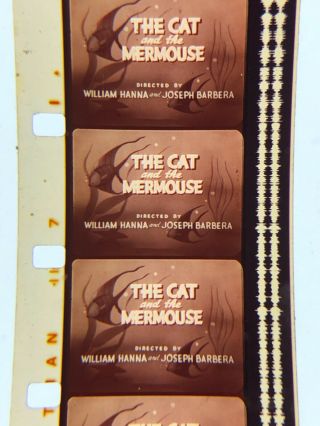 16mm sound Color Cartoon Cat&Mermouse Tom&Jerry 1949 Theatrical vg 400” 3