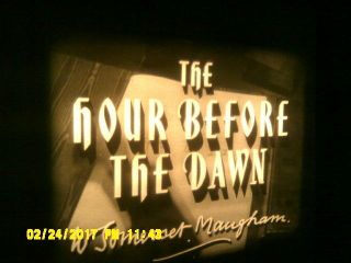 16mm Film The Hour Before The Dawn 1944 Ww 2 Film