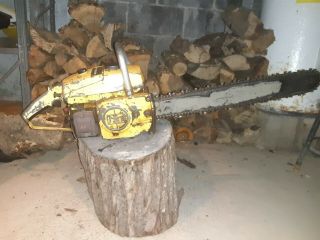 Vintage Mcculloch 7 - 10 Chainsaw Complete Muscle Saw 1960 Model Year.  Automatic