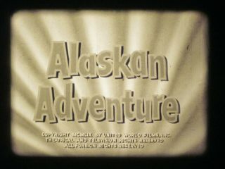 16 Mm B&w Sound Castle Films Alaskan Adventure 1959