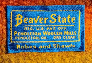 Vintage Rare Bureau Of Land Management Beaver State Pendleton Blanket 3