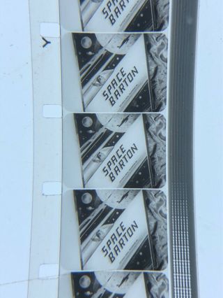 16mm Sound B/w Cartoon Space Barton,  Danny March Etc 400” 1954 10 Min Vg
