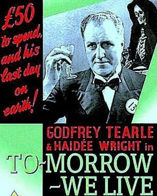 16mm British Drama Tomorrow We Live (1936) Godfrey Tearle