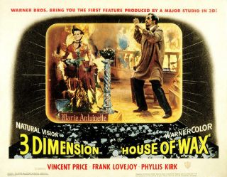 16mm Feature House Of Wax 1953 Vincent Price Charles Bronson Color