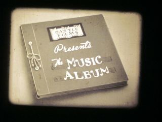16 Mm B&w Sound Castle Films Music Album 27 Romantic Melodies 1947