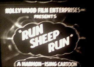 Run Sheep Run - 1935 16mm Sound Film Black & White Cartoon