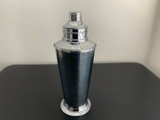 Vintage Art Deco Dial - A - Drink " Recipe Top " Lavico Chrome Cocktail Shaker