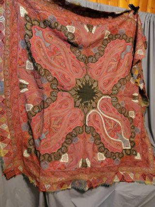 Victorian Kashmir Paisley Shawls As - Is Reserved For Waghus Only