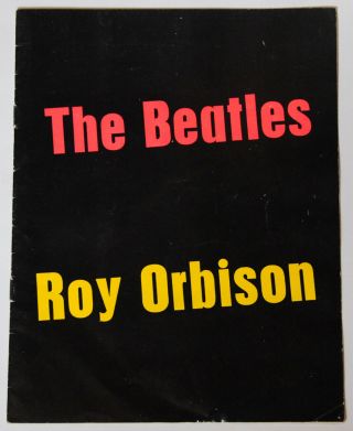 Beatles / Roy Orbison Rare Vintage Tour Programme Uk 1963,  Concert