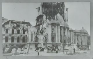 San Francisco Earthquake.  Ruins Of City Hall 1906 Photo Negative (acetate)