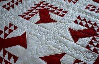 Antique Hand Stitched Tree of Life Quilt 4
