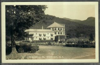 Vintage Rppc Hotel Franconia No.  Woodstock Nh