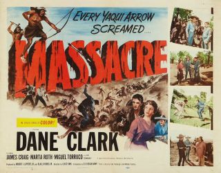 16mm Massacre (1956).  B/w Western Feature Film.