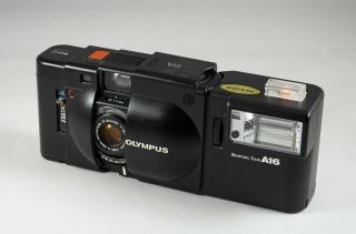 Vintage Olympus Xa Rangefinder 35mm Film Camera With A16 Electronic Flash