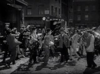 16mm - Battle Of The Century (1928) Laurel And Hardy Pie Fight Sequence