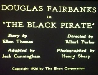 8mm Silent Film " The Black Pirate " 1926 2 - 800 