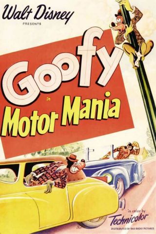 16mm Walt Disney Cartoon Motor Mania Goofy 1950 Eastman 4b