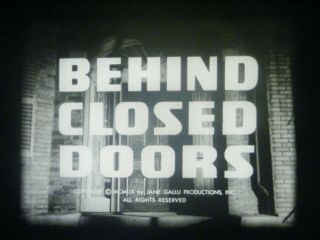 16mm Tv Show - Behind Closed Doors - " The Alaskan Story " - 1959 - Bruce Gordon