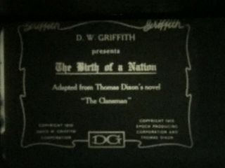 8mm Silent Film " The Birth Of A Nation 1914 3 - 800 