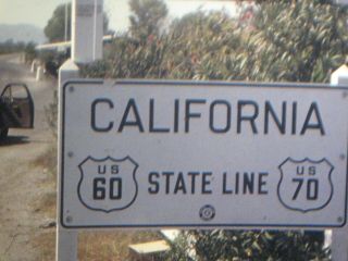 16mm Home Movie Film 1940s California State Line To Los Angeles & Yosemite