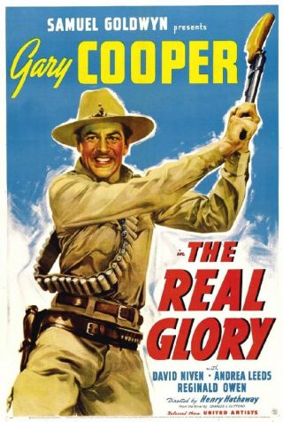 16mm The Real Glory - 1939.  Gary Cooper,  David Niven B/w Feature Film.