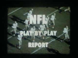 16mm Sound/silent - Nfl Play - By - Play Report - 1964 - Bears - 49 