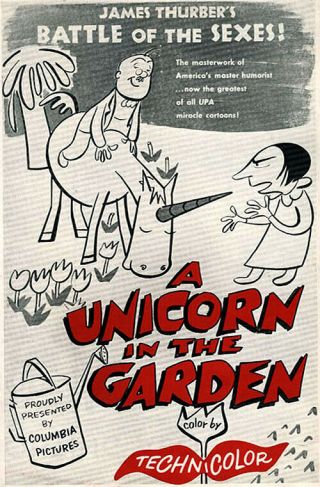 16mm Cartoon Unicorn In The Garden 1953 James Thurber Ib Tech Columbia/upa