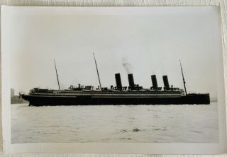 Vintage Ship Photograph By Richard Hildebrand - Kronprinzessin Cecilie - 1907