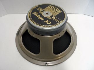 Celestion Vintage 30 12 " Speaker England Uk 444 Cone Guitar Loudspeaker 8 Ohm H