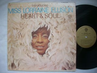 Lorraine Ellison " Heart & Soul " Mono Warner Bros 1674 Gold Labels Vg Introducing