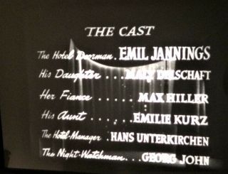THE LAST LAUGH (1924) Emil Jannings 16mm - B&W Stock w/ Musical Score 2