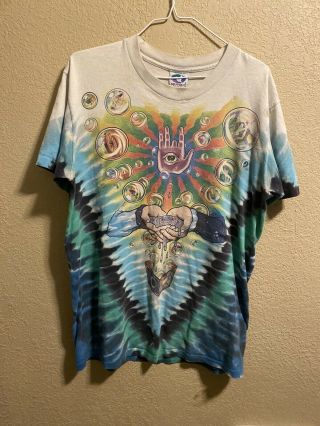 Grateful Dead Shirt T Shirt Vintage 1991 Jerry Garcia Band Magic Tie Dye Jgb L
