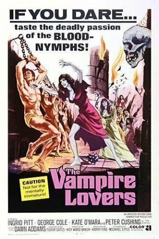 Rare 16mm Feature: The Vampire Lovers (ingrid Pitt - - Peter Cushing) Hammer Horror