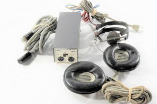 Vintage Stax Sr - 3 Ear Speaker Headphone Srd - 5 Amplifier -