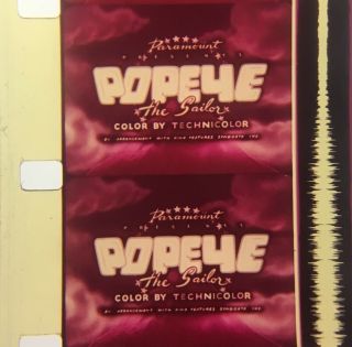 16mm Film Cartoon: Popeye - " Parlez Vous Woo " | Color & Sound