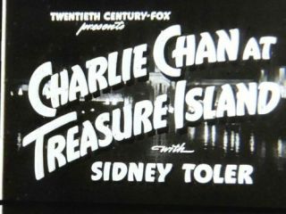 CHARLIE CHAN AT TREASURE ISLAND mystery - thriller 16mm 2