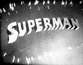 Superman Cartoon 16mm B&w Version From Fleischer Studios