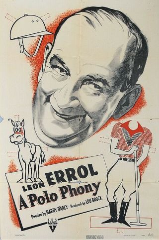 Rare 16mm Comedy Short: A Polo Phony (leon Errol) 