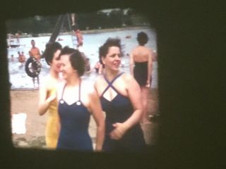 16mm Home Movies Zaleski State Park Sexy Wives Swimsuits Huntington Beach 350’ 2