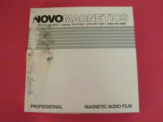 Novo Magnetics 16mm Magnetic Audio Film 1200 Ft Fullcoat Sound Movie