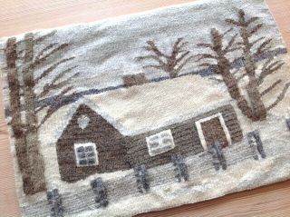 OLD SWEDISH FLAMSK TAPESTRY - One Frosty Morning - FLEMISH WEAVING 2