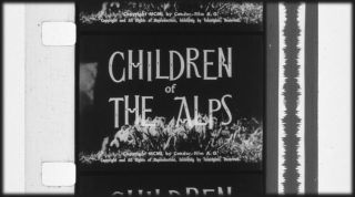Children Of The Alps,  16mm Film,  1950 Encyclopaedia Brittanica,  B&w