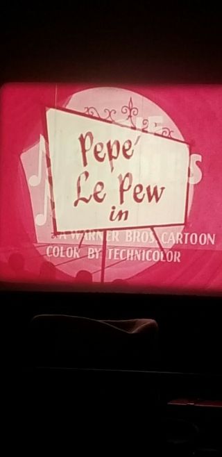 16mm Cartoon Warner Bros.  1955 " Past Perfumance " Pepe Le Pew
