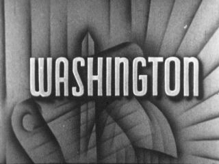 RARE 1930s Castle Newsreel WASHINGTON D.  C.  Filmed from a BLIMP 2